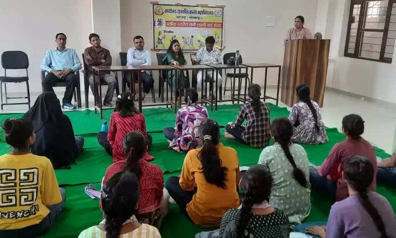 राजकीय कन्या महाविद्यालय जहाजपुर में शुरू हुआ रानी लक्ष्मीबाई आत्मरक्षा प्रशिक्षण