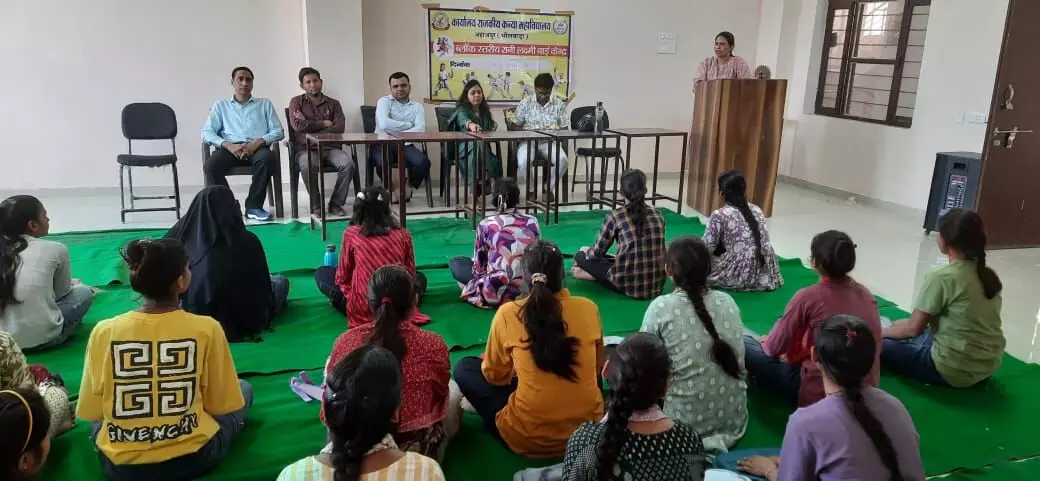 राजकीय कन्या महाविद्यालय जहाजपुर में शुरू हुआ रानी लक्ष्मीबाई आत्मरक्षा प्रशिक्षण