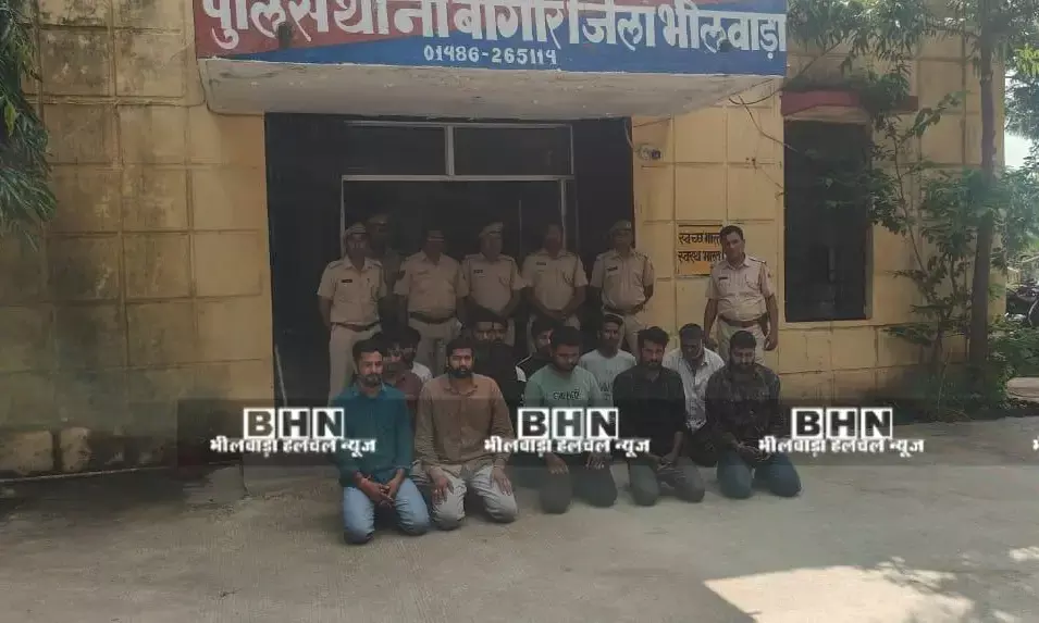 सांगवा में पट्टा बनाने को लेकर उपजे विवाद में 12 जनों को किया गिरफ्तार