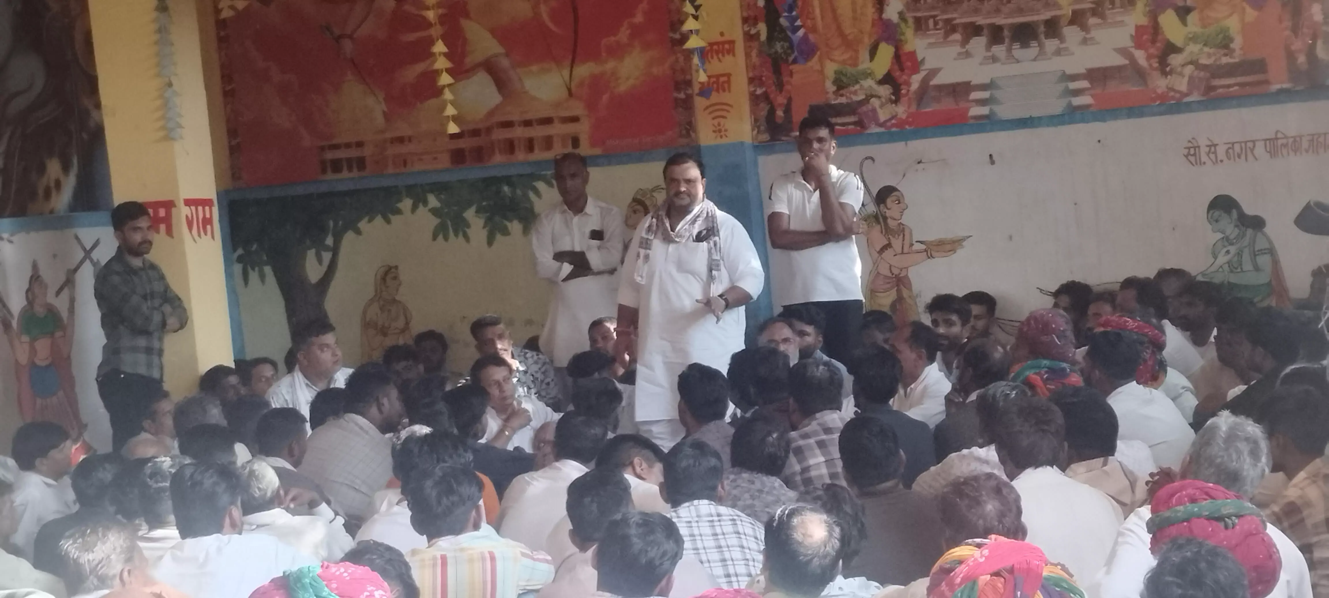 फसल मुआवजा जन अधिकार आंदोलन की तैयारी, धीरज गुर्जर ने ली बैठक