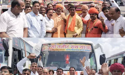 आसींद विधान सभा के भाजपा कार्यकर्ता तीन दिवसीय धार्मिक यात्रा के लिए हुए रवाना