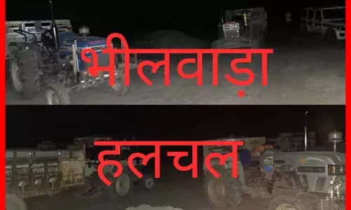 डीएसटी व बड़लियास पुलिस की अवैध बजरी परिवहन पर कार्रवाई, चार ट्रैक्टर ट्राली जब्त