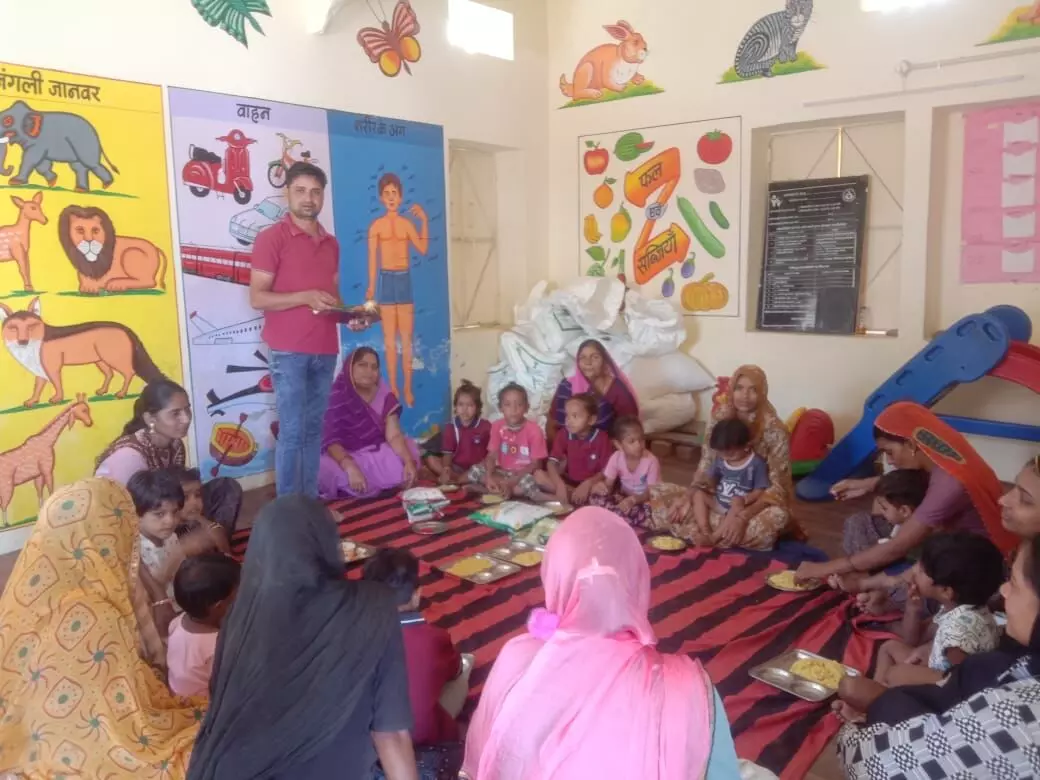 धनोप में  खिचड़ी रेसिपी कार्यक्रम का आयोजन