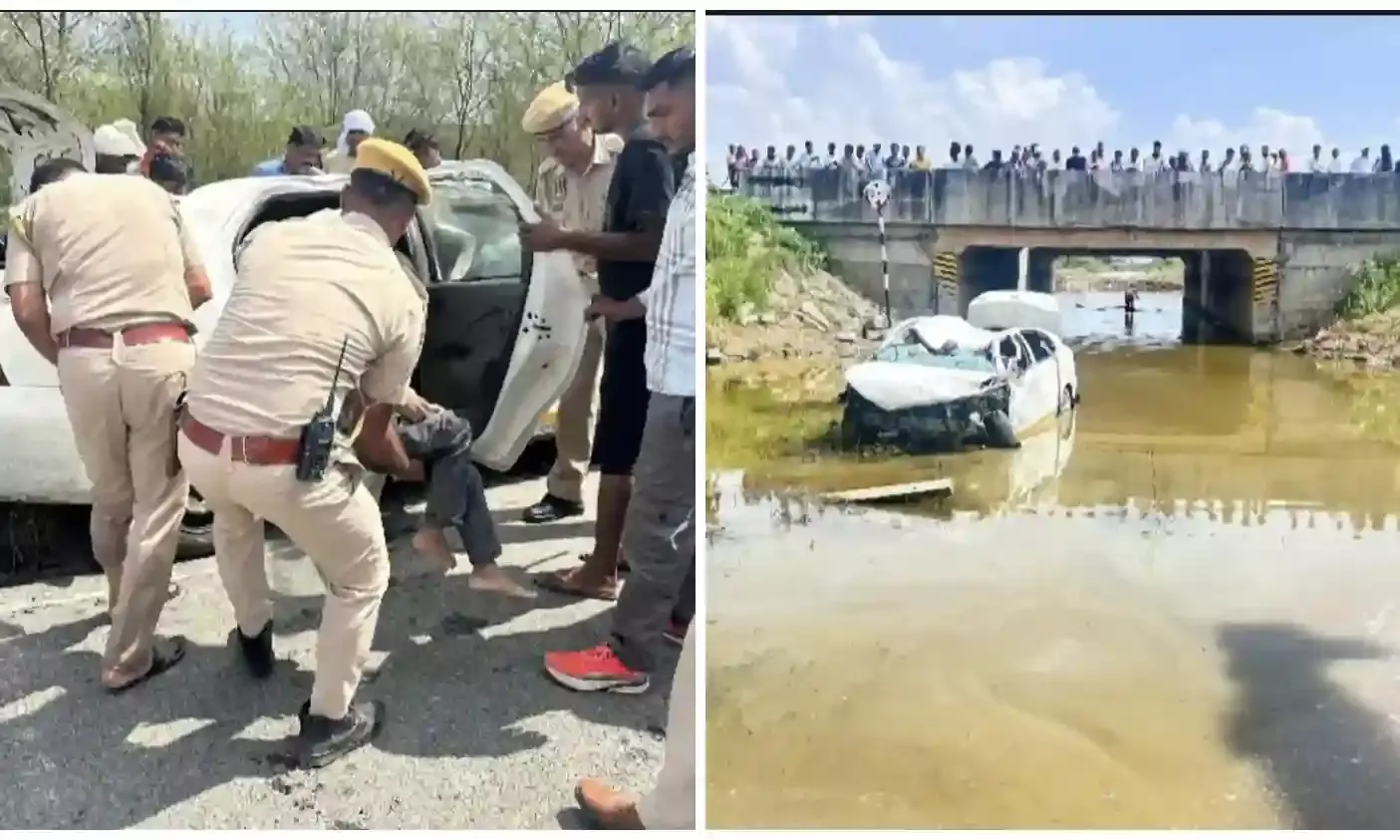 भीलवाड़ा केकड़ी के दो परिवारों के सात लोगों की मौत,    अस्थियां विसर्जन कर हरिद्वार से लौट रहे थे, जयपुर में रिंग रोड से गिरी कार