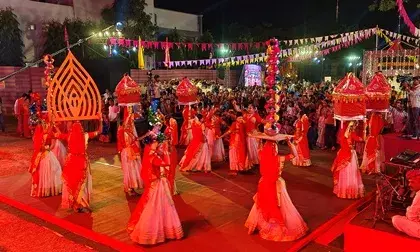 गुजरात और मेवाड़ी संस्कृति के संगम से उठी आनंद की हिलोरें  ‘वाइब्रेंट गुजरात कल्चरल प्रोग्राम में उमड़े उदयपुराइटस्