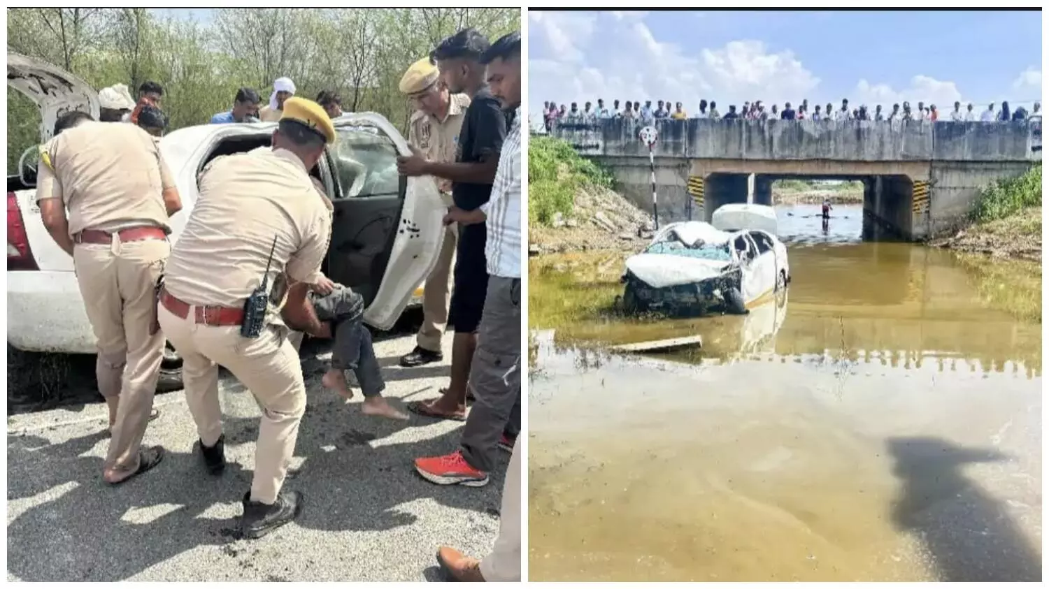 भीलवाड़ा केकड़ी के दो परिवारों के सात लोगों की मौत, अस्थियां विसर्जन कर हरिद्वार से लौट रहे थे, जयपुर में रिंग रोड से गिरी कार भीलवाड़ा केकड़ी के दो परिवारों के सात लोगों की मौत, अस्थियां विसर्जन कर हरिद्वार से लौट रहे थे, जयपुर में रिंग रोड से गिरी कार