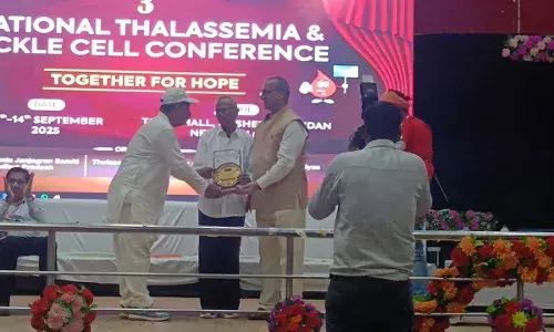 राष्ट्रीय थैलेसीमिया-सिकल सेल कार्यशाला में रक्तवीर दाधीच सम्मानित