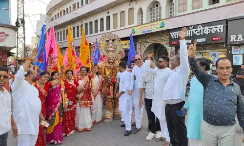 धूमधाम से निकली बाबा श्याम की निशानी यात्रा, भजन संध्या 17 सितंबर को