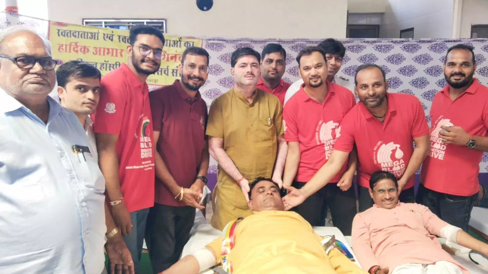 आसींद में जैन तेरापंथ समाज द्वारा रक्तदान शिविर का आयोजन