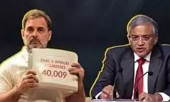 राहुल गांधी का हाइड्रोजन बम विस्फोट - वोट चोरी के सुनहरे सबूत के साथ CEC पर सीधी चोट, लोकतंत्र पर खतरे की घंटी राहुल गांधी का हाइड्रोजन बम विस्फोट - वोट चोरी के सुनहरे सबूत के साथ CEC पर सीधी चोट, लोकतंत्र पर खतरे की घंटी