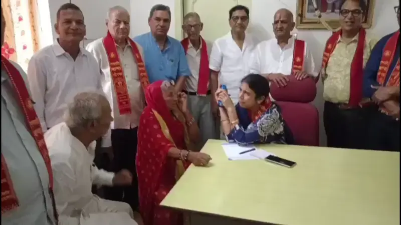 निशुल्क नेत्र जांच मोतियाबिंद ऑपरेशन शिविर में 41 को दिया परामर्श