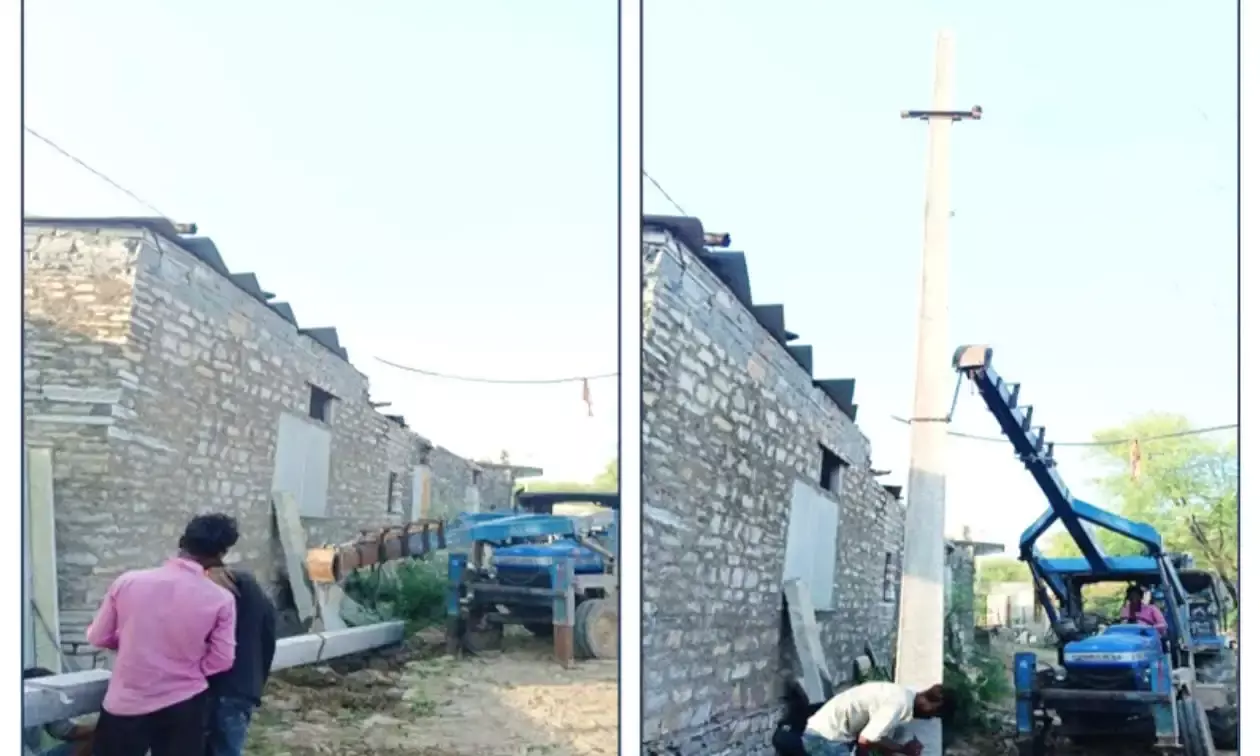 झूलते बिजली के तारों से परिवार को मिली सुरक्षा झूलते बिजली के तारों से परिवार को मिली सुरक्षा