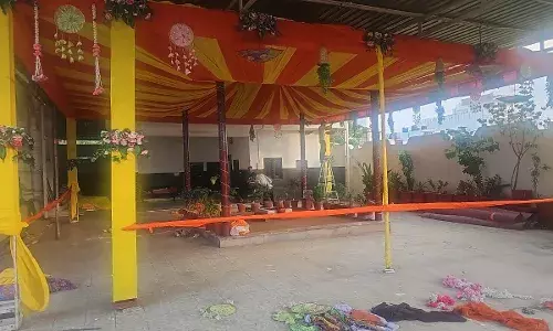 श्री बाबाधाम पर गरबा महोत्सव की तैयारियां चरम पर श्री बाबाधाम पर गरबा महोत्सव की तैयारियां चरम पर