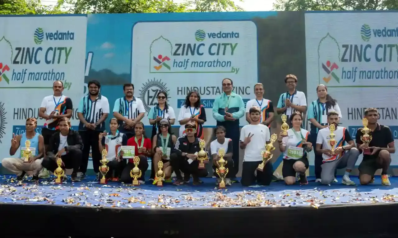 हिन्दुस्तान जिंक के सहयोग से आयोजित दूसरी वेदांता जिंक सिटी हाफ मैराथन को अभूतर्पूव सफलता
