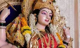 माता रानी की सजावट में आकर्षक हैंडीक्राफ्ट ज्वेलरी का जलवा