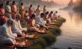 सर्वपितृ अमावस्या 2025: पितरों को तर्पण के साथ दी गई भावभीनी विदाई