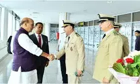 पहली बार मोरक्को के दौरे पर पहुंचे राजनाथ सिंह, रक्षा विनिर्माण संयंत्र का करेंगे उद्घाटन