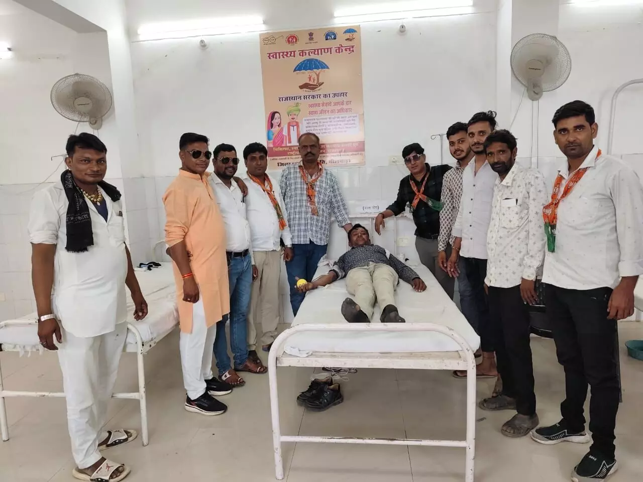 बागोर मे 25 यूनिट  किया रक्तदान