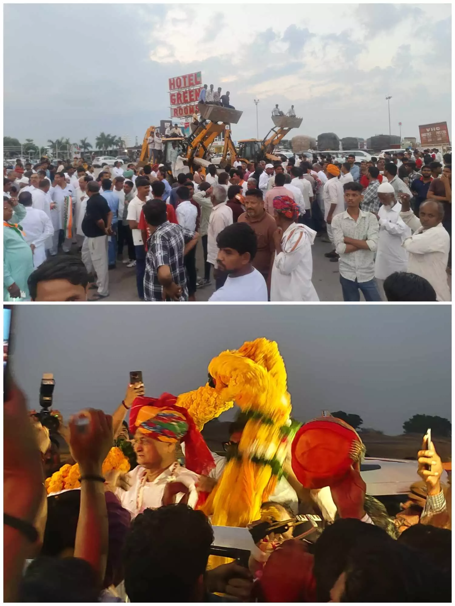 पूर्व मुख्यमंत्री गहलोत का हमीरगढ़ में स्वागत,जेसीबी से हुई पुष्पवर्षा पूर्व मुख्यमंत्री गहलोत का हमीरगढ़ में स्वागत,जेसीबी से हुई पुष्पवर्षा