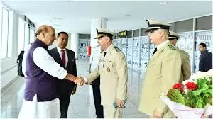 पहली बार मोरक्को के दौरे पर पहुंचे राजनाथ सिंह, रक्षा विनिर्माण संयंत्र का करेंगे उद्घाटन