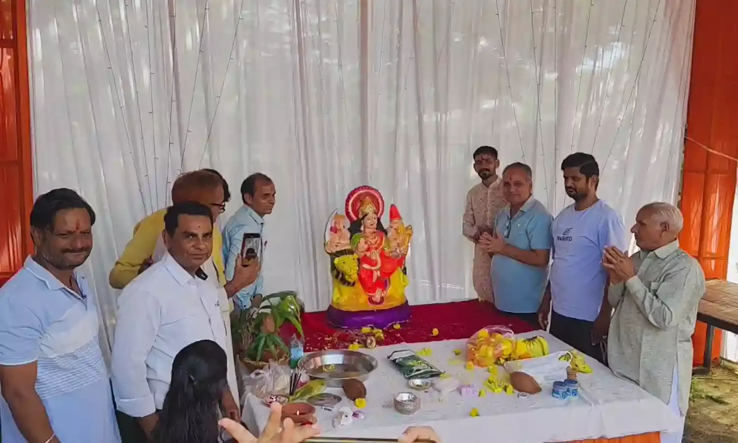 महेश नगर रेजिडेंसीयल सोसाइटी द्वारा नवरात्रि स्थापना