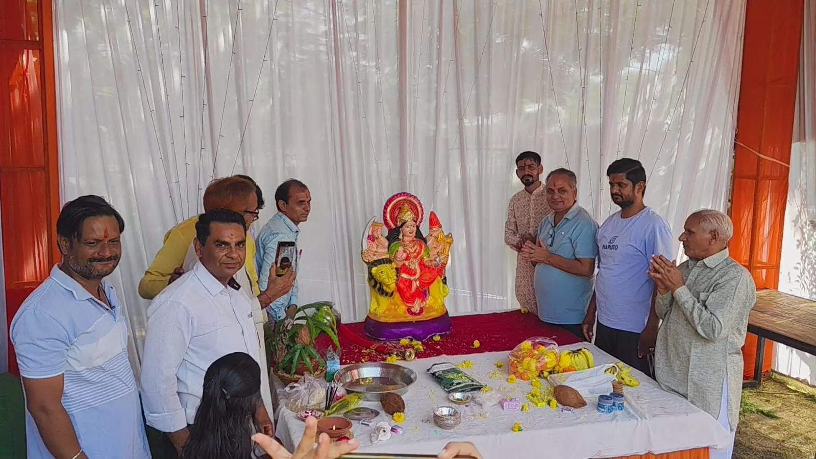 महेश नगर रेजिडेंसीयल सोसाइटी द्वारा नवरात्रि स्थापना