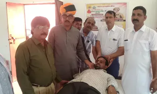 डाबला में रक्तदान शिविर आयोजित