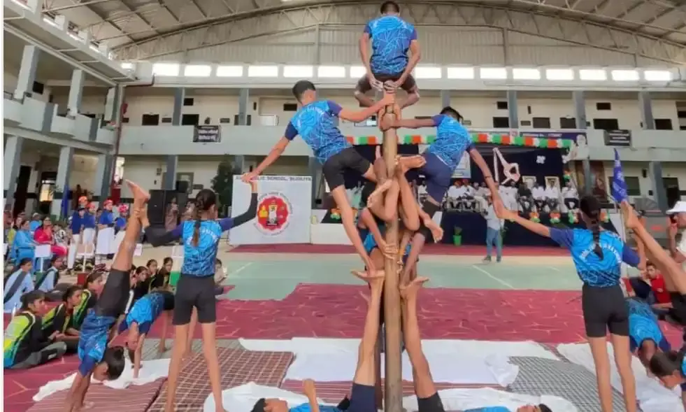 बिजौलियाँ में चल रही जिला स्तरीय मलखंभ प्रतियोगिता का हुआ समापन