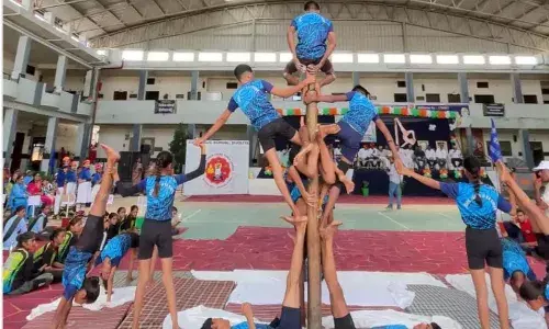 बिजौलियाँ में चल रही जिला स्तरीय मलखंभ प्रतियोगिता का हुआ समापन