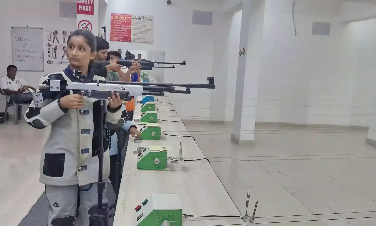 राइफल शूटिंग प्रतियोगिता में 18 खिलाड़ी कर रहे पूर्वाभ्यास