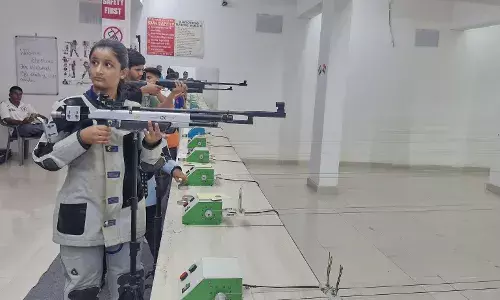 राइफल शूटिंग प्रतियोगिता में 18 खिलाड़ी कर रहे पूर्वाभ्यास
