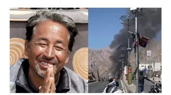 जोधपुर जेल भेजे गए गिरफ्तार सोनम वांगचुक,  ; लेह में इंटरनेट बंद