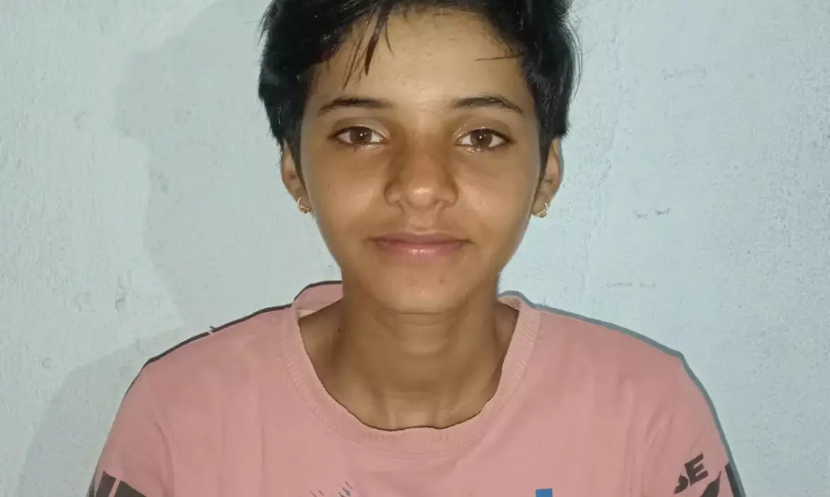 हैंडबॉल खिलाड़ी कोमल   का राज्य स्तर पर चयन