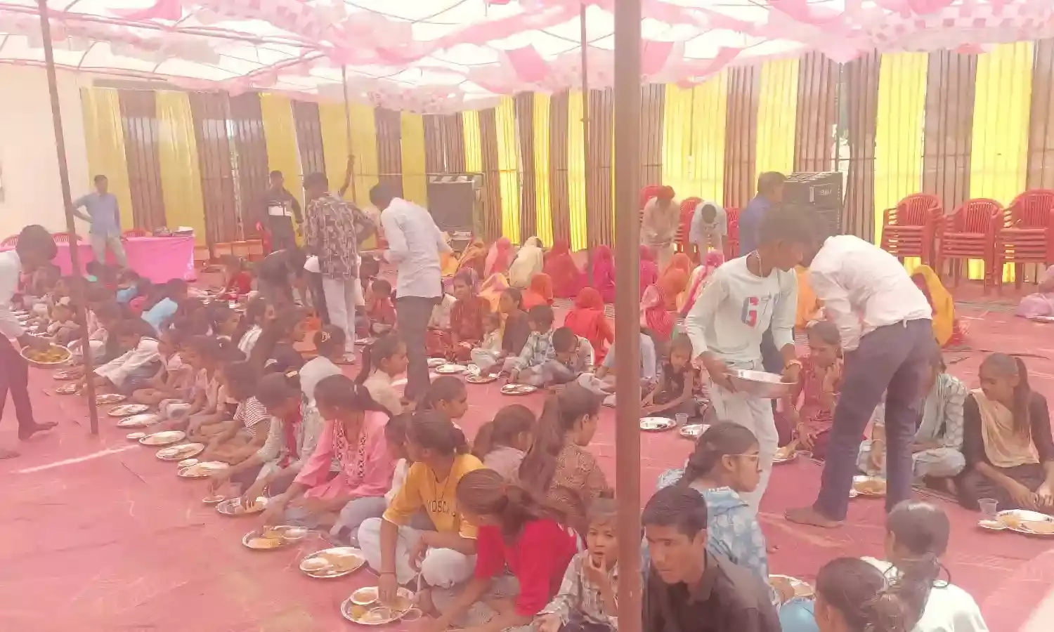 नवरात्रा में राजपूत समाज ने  किया  151 कन्याओं का सामूहिक पूजन