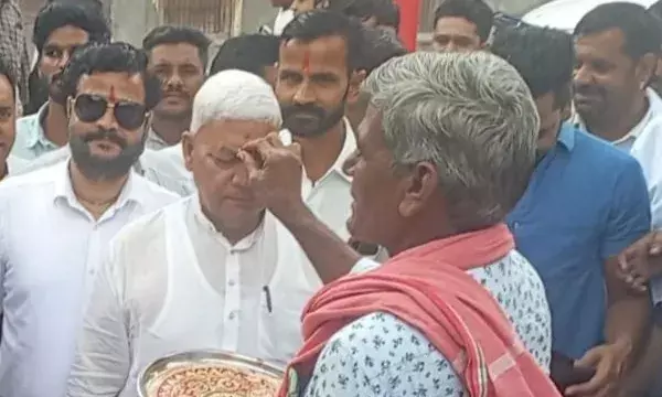 सांसद, विधायक जिलाध्यक्ष व एएसपी ने धनोप माता के दर्शन किए