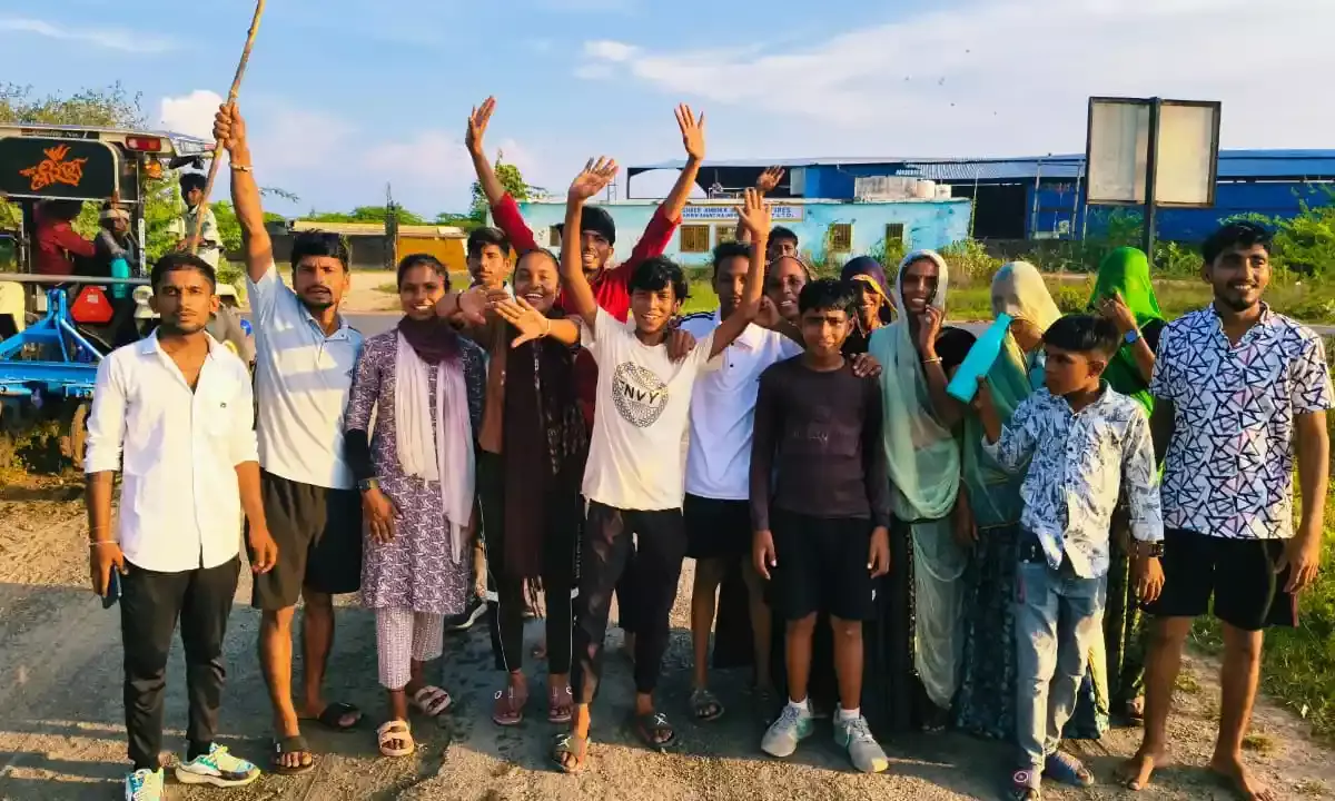 ईटमारिया से धनोप माताजी तक हिंदू जागरण मंच की पैदल यात्रा