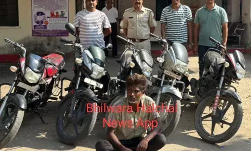 दुपहिया वाहन चोरी का खुलासा, एक गिरफ्तार, 5 बाइक बरामद