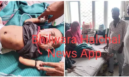 सांस की तकलीफ से जूझ रहे तीन माह के शिशु को पिता ने माताजी के नाम से लगाया डाम, हालत बिगड़ी