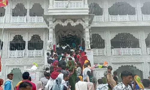 दुर्गाष्टमी पर धनोप माता मंदिर पर मेला भरा, दर्शन के लिए दर्शनार्थियों का दिनभर ताता लगा रहा