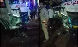 सिहोरा में बेकाबू बस दुर्गा पंडाल में घुसी, 20 श्रद्धालु रौंदे, एक की मौत