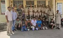 झालावाड़ में हनीट्रैप और बीमा फ्रॉड का बड़ा गिरोह   पकड़ाया, 13 गिरफ्तार