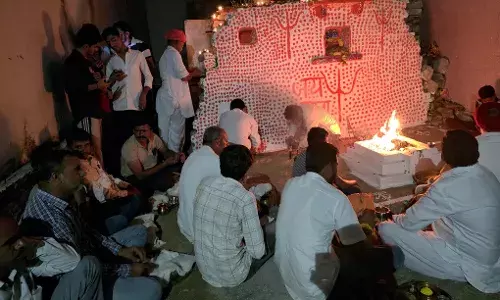 बोराखेड़ी में दुर्गा अष्टमी पर मेनारिया वोरा परिवारों ने निभाई सात सौ वर्ष पुरानी परंपरा