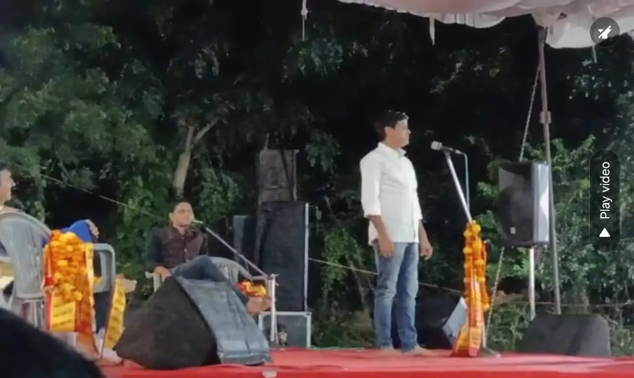 कवि सम्मेलन एवं प्रतिभा सम्मान का आयोजन