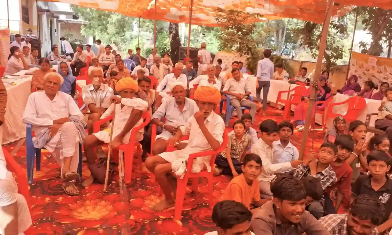 मेघनिवास ग्राम पंचायत में ग्रामीण सेवा शिविर आयोजित