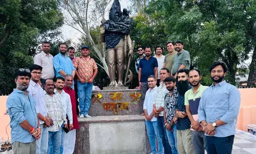 शाहपुरा में भगवान परशुराम 4 टन वजनी प्रतिमा स्थापित, 3 से 5 अक्टूबर तक प्राण प्रतिष्ठा महोत्सव