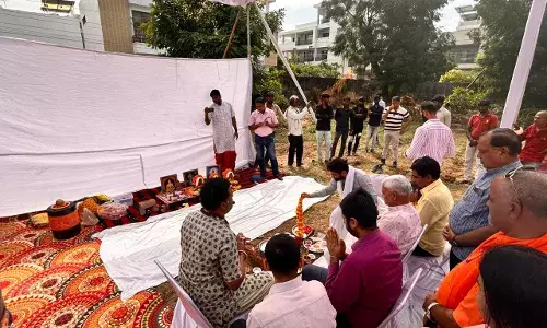 आरसी व्यास कॉलोनी में 15.28 करोड़ की लागत से होगा बहुउद्देशीय कन्वेंशन सेंटर का निर्माण, हुआ भूमि‍ पूजन