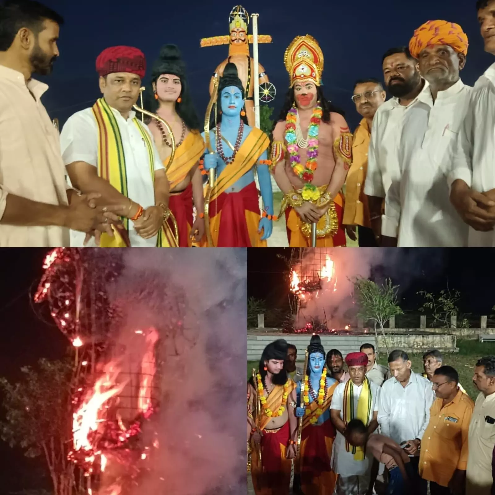 शाहपुरा में धूमधाम से मना दशहरा, 50 फीट ऊंचे रावण का हुआ दहन शाहपुरा में धूमधाम से मना दशहरा, 50 फीट ऊंचे रावण का हुआ दहन