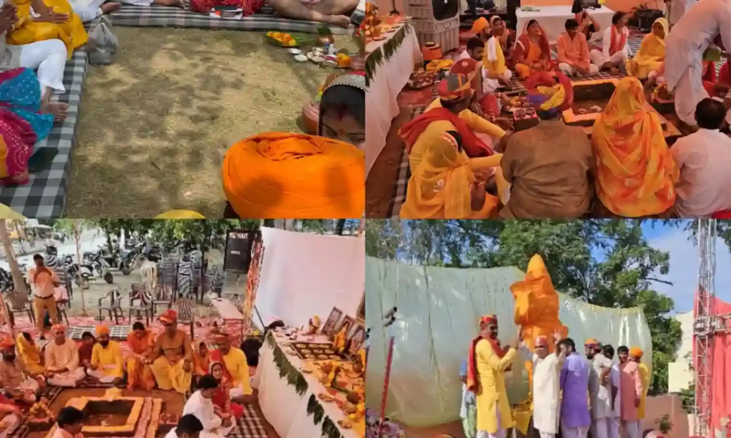 पहले दिन 11 जोड़ों ने दी हवन आहुतियां, मंत्रोच्चार से गुंजा माहौल