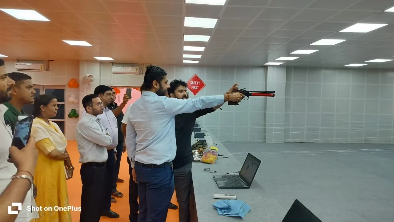 सुखाड़िया स्पोर्ट्स कॉम्प्लेक्स में 10 मीटर शूटिंग रेंज का भव्य उद्घाटन