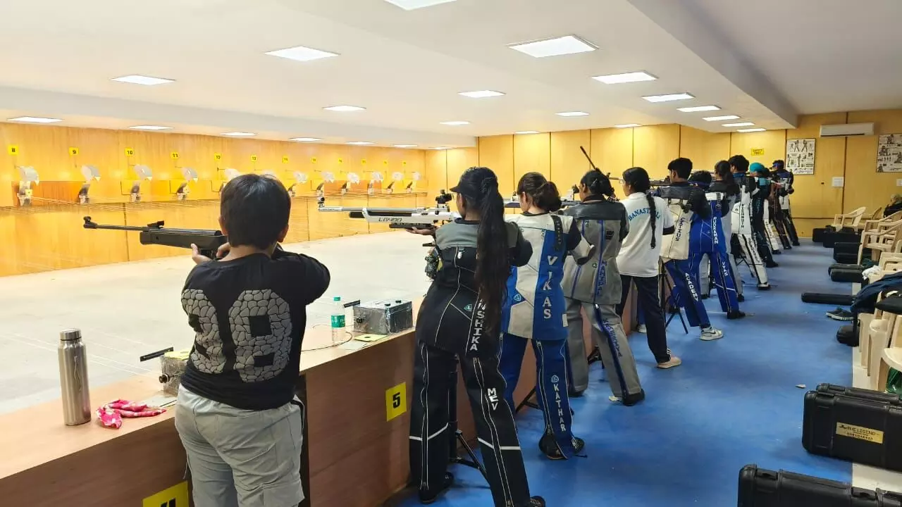 राज्य स्तरीय विद्यालय राइफल व पिस्टल शूटिंग, बेटियों ने साधे निशाने